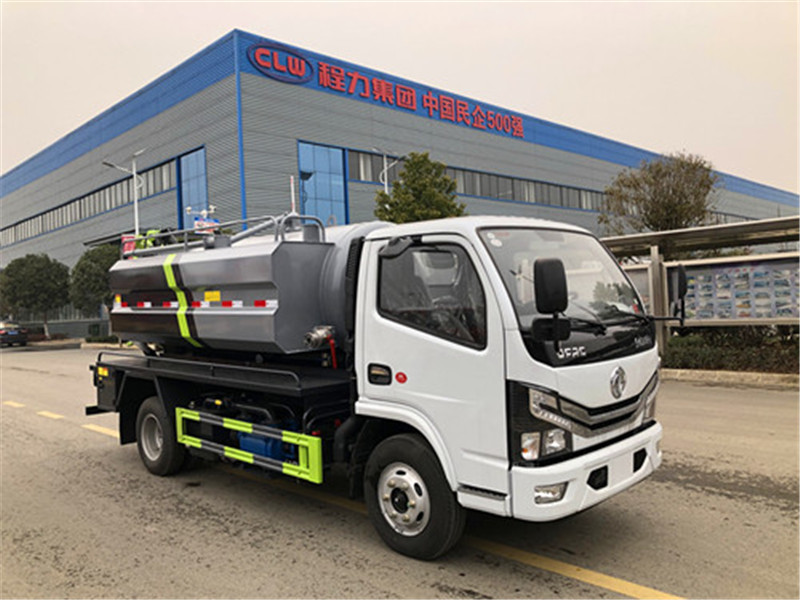 国六东风小多利卡清洗吸污车污罐4方 水罐2方